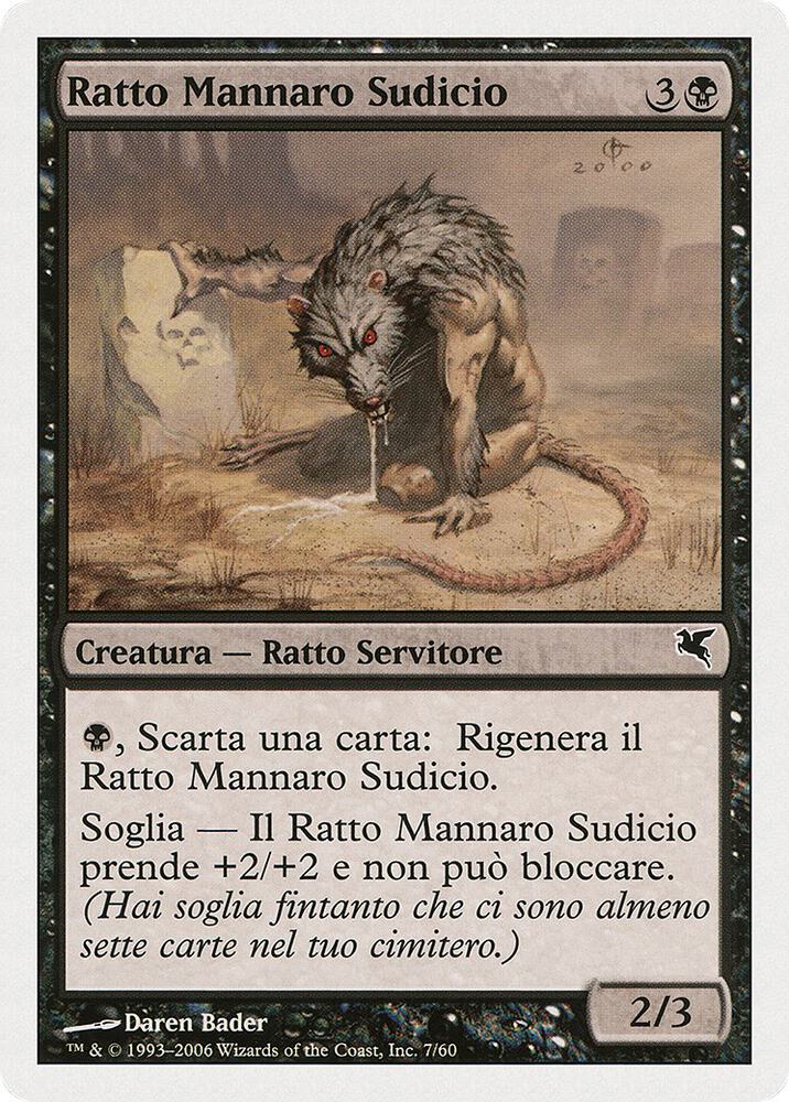 Dirty Wererat (Italian) - "Ratto Mannaro Sudicio" (A7)