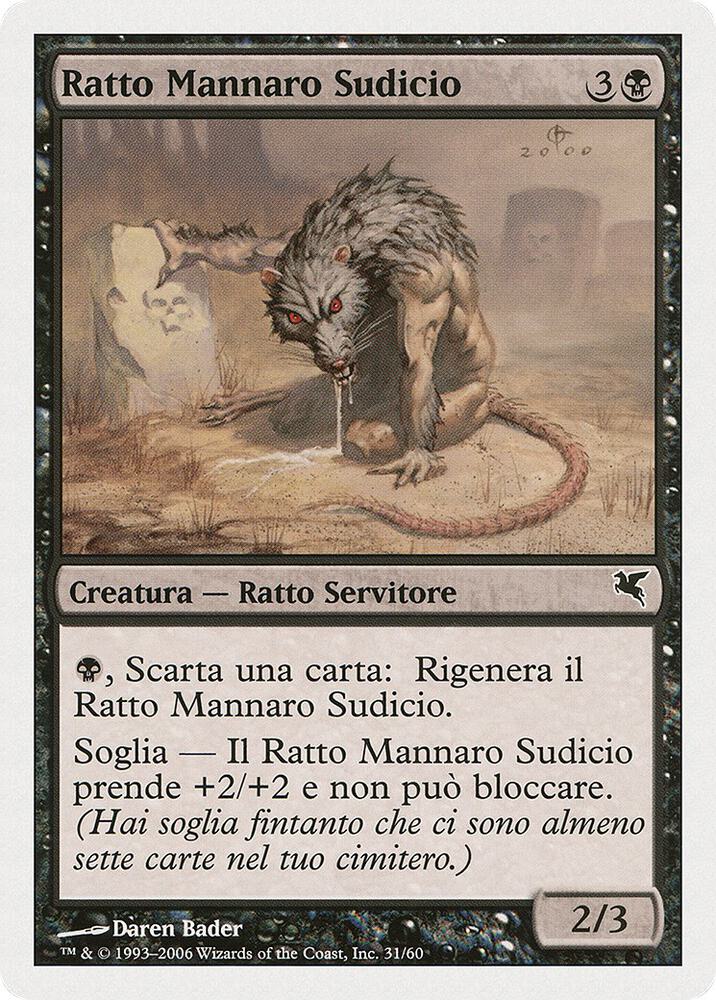 Dirty Wererat (Italian) - "Ratto Mannaro Sudicio" (A31)
