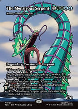 The Monstrous Serpent - Koma, Cosmos Serpent (Borderless) - Magic: The Gathering