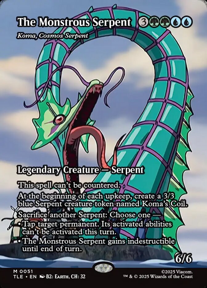 The Monstrous Serpent - Koma, Cosmos Serpent (Borderless)