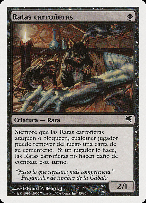 Carrion Rats (Spanish) - "Ratas carroneras" (A53) - Magic: The Gathering