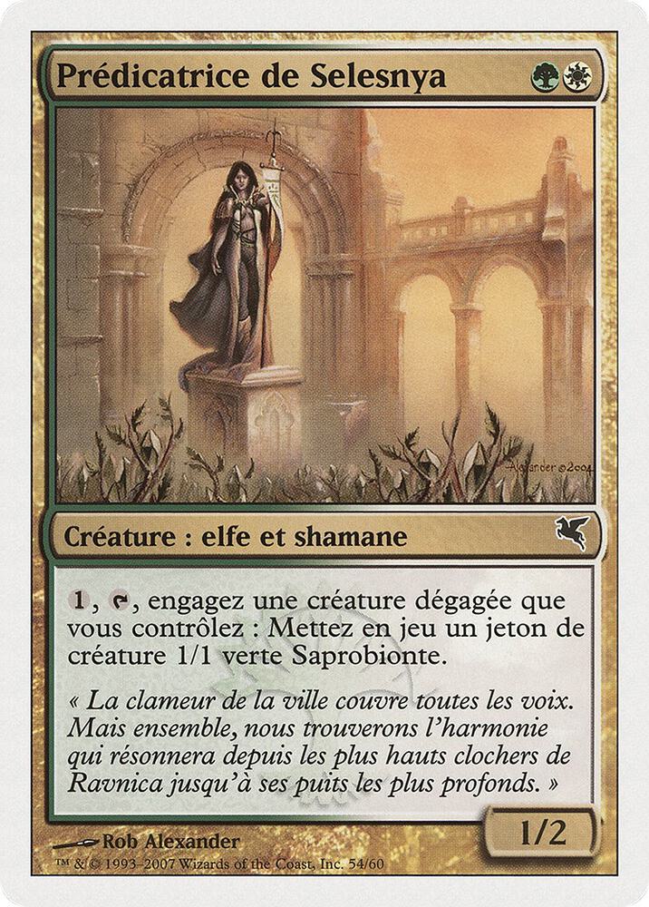 Selesnya Evangel (French) - "Predicatrice de Selesnya" (J54)