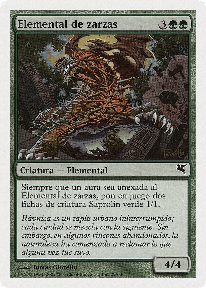 Bramble Elemental (Spanish) - "Elemental de zarzas"