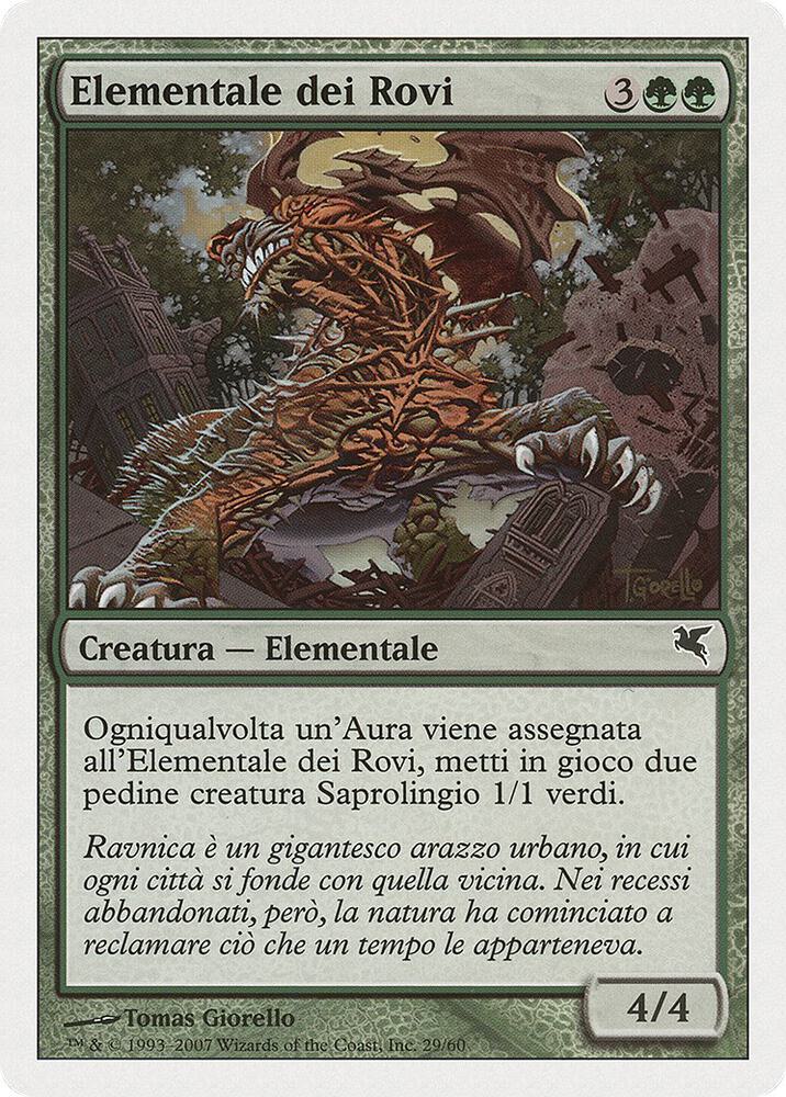 Bramble Elemental (Italian) - "Elementale dei Rovi"