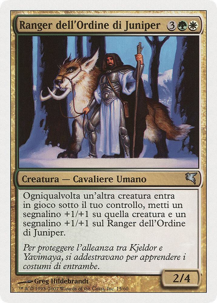 Juniper Order Ranger (Italian) - "Ranger dell'Ordine di Juniper"