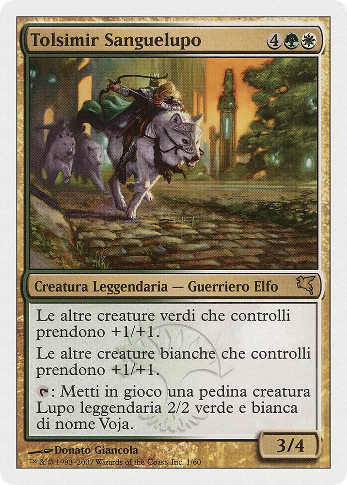 Tolsimir Wolfblood (Italian) - "Tolsimir Sanguelupo"