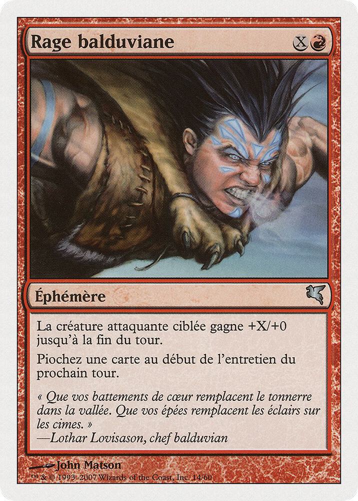 Balduvian Rage (French) - "Rage balduviane" (I14)