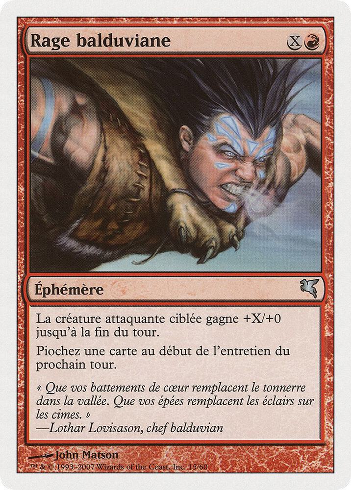 Balduvian Rage (French) - "Rage balduviane" (I15)