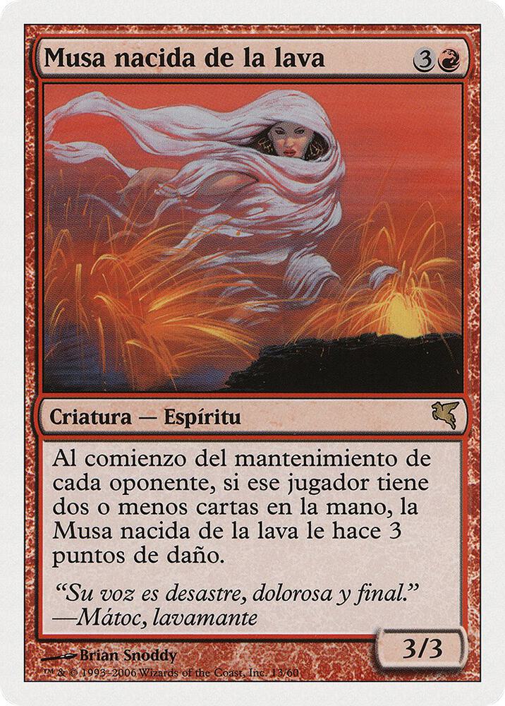 Lavaborn Muse (Spanish) - "Musa nacida de la lava"