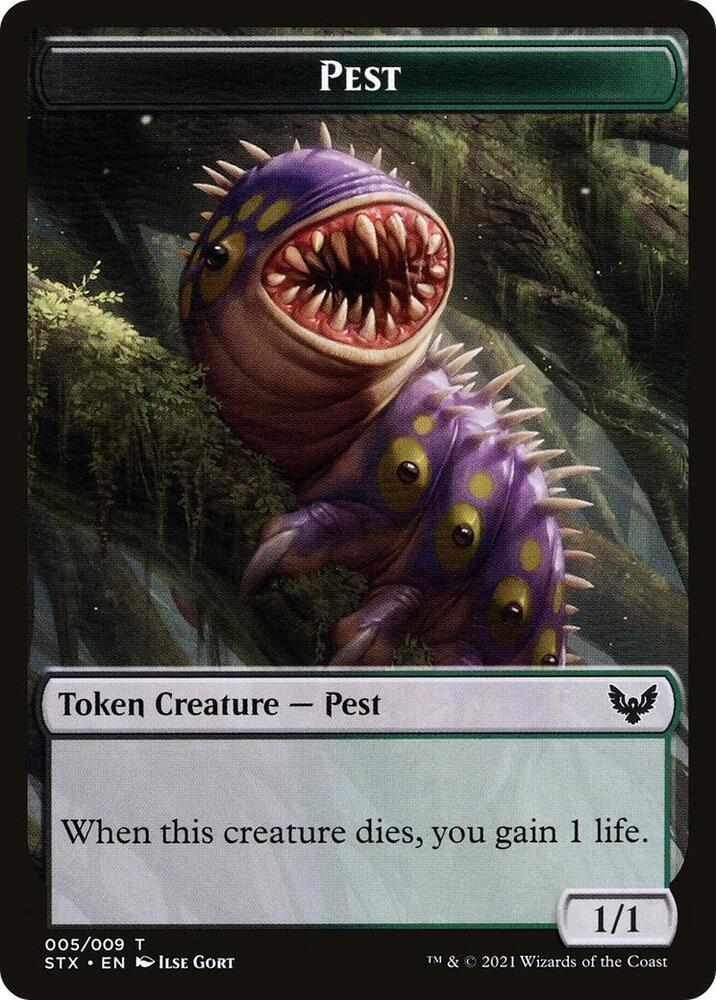 Pest (005) // Blood (017) Double-Sided Token (Challenger 2022)