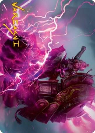 Voltage Surge Art Card (Gold-Stamped Signature)