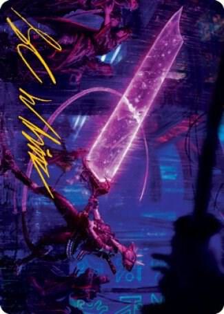 Enormous Energy Blade Art Card (Gold-Stamped Signature)