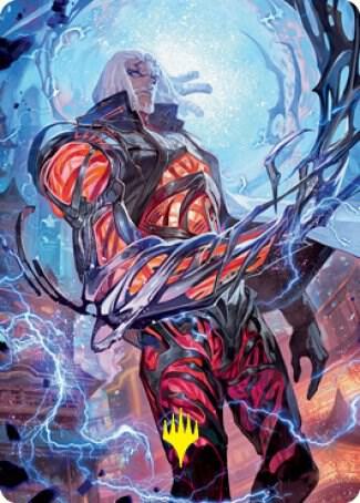 Tezzeret, Betrayer of Flesh Art Card (Gold-Stamped Signature)