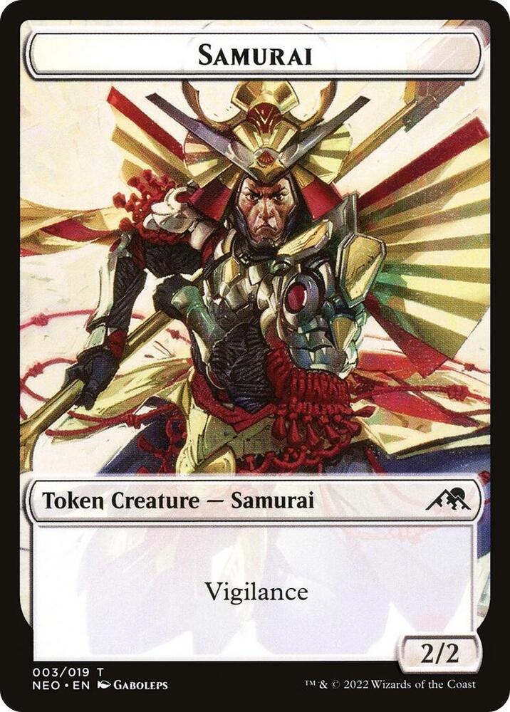 Samurai (003) // Ninja (004) Double-sided Token