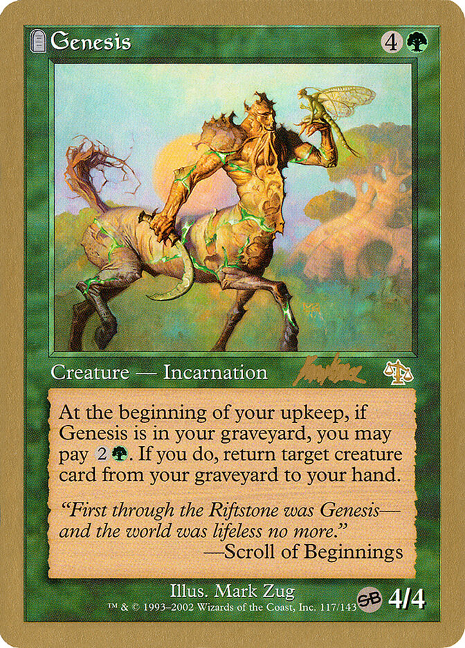 Genesis - 2002 Brian Kibler (JUD) (SB)