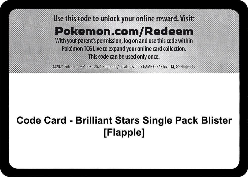 Code Card - Brilliant Stars Single Pack Blister [Flapple]