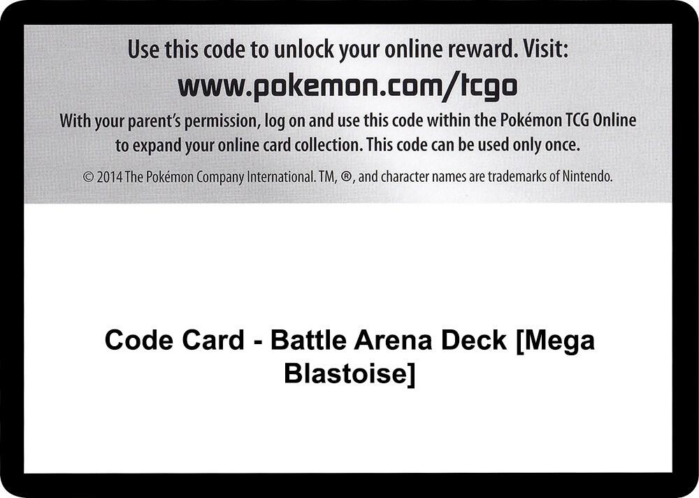 Code Card - Battle Arena Deck [Mega Blastoise]