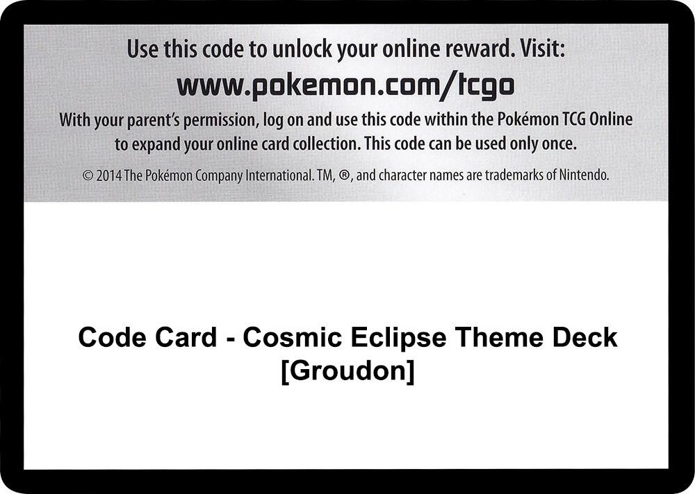 Code Card - Cosmic Eclipse Theme Deck [Groudon]