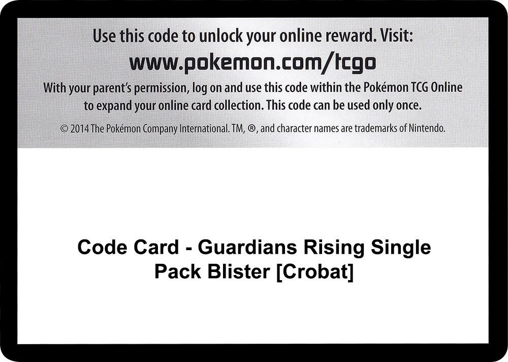Code Card - Guardians Rising Single Pack Blister [Crobat]