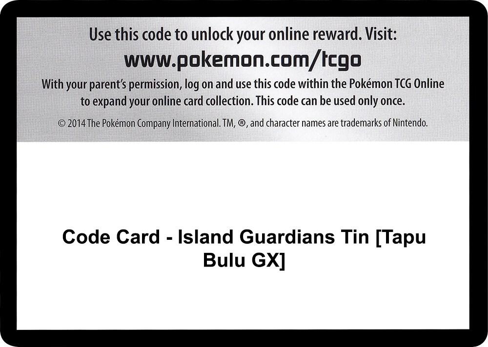 Code Card - Island Guardians Tin [Tapu Bulu GX]