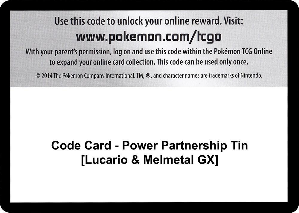 Code Card - Power Partnership Tin [Lucario & Melmetal GX]