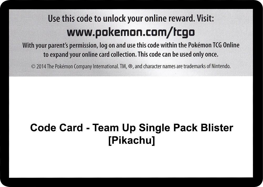 Code Card - Team Up Single Pack Blister [Pikachu]