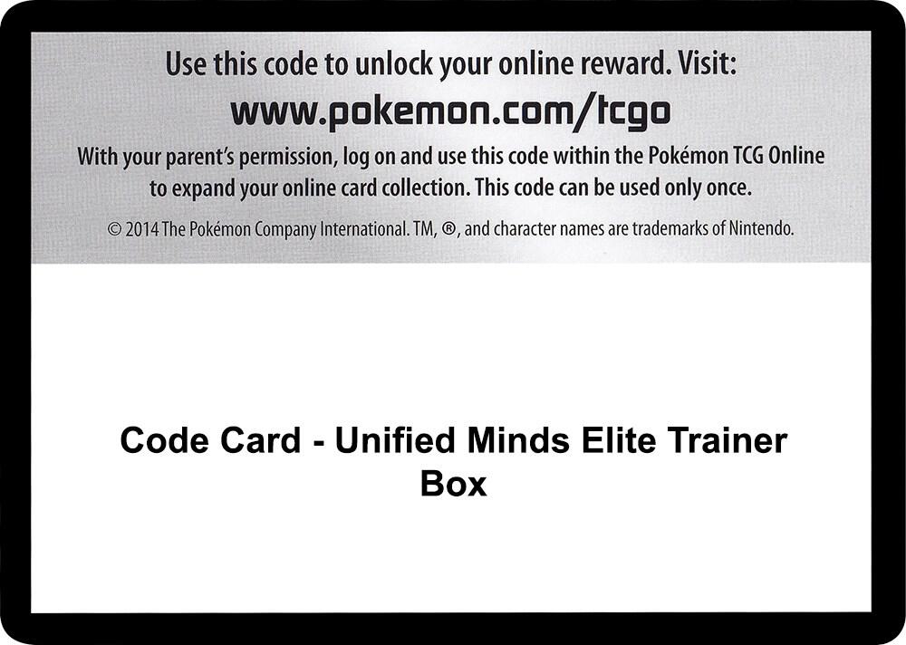 Code Card - Unified Minds Elite Trainer Box