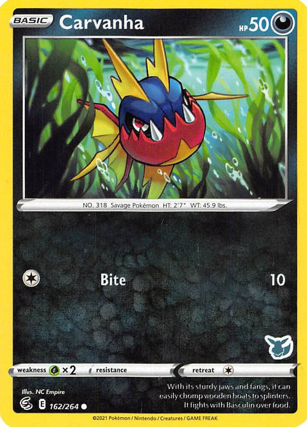 Carvanha - 162/264 (Eevee Stamped) - Pokémon