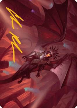 Ziatora, the Incinerator Art Card (Gold-Stamped Signature)