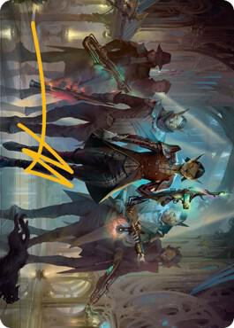 Family's Favor Art Card (Gold-Stamped Signature)