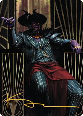 Ob Nixilis, the Adversary Art Card (71/81) (Gold-Stamped Signature)