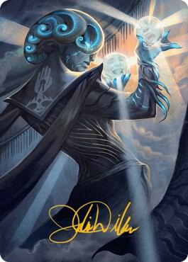 Queza, Augur of Agonies Art Card (Gold-Stamped Signature)
