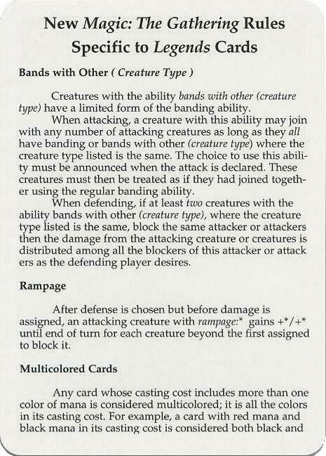 Legends Rules Card