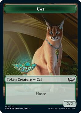 Cat // Wizard Double-Sided Token