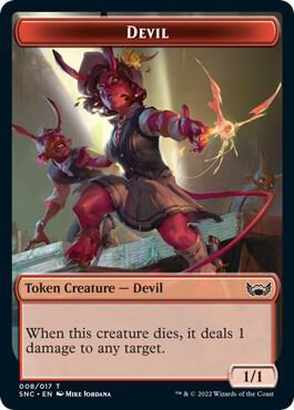 Devil // Wizard Double-Sided Token