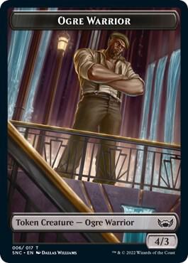Ogre Warrior // Wizard Double-Sided Token