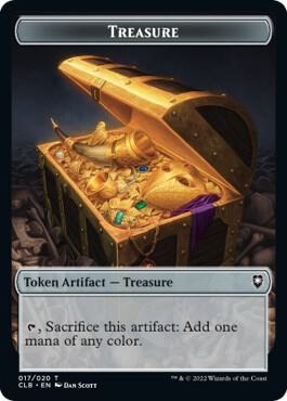 Treasure // Skeleton Double-Sided Token