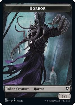 Horror // Centaur Double-Sided Token