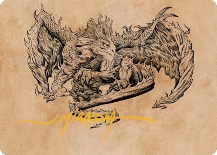 Miirym, Sentinel Wyrm Art Card (Gold-Stamped Signature)