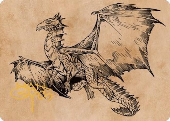 Ancient Bronze Dragon Art Card (58/81) (Gold-Stamped Signature)