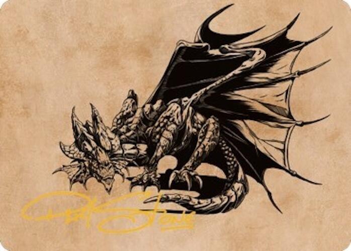 Ancient Copper Dragon Art Card (52/81) (Gold-Stamped Signature)
