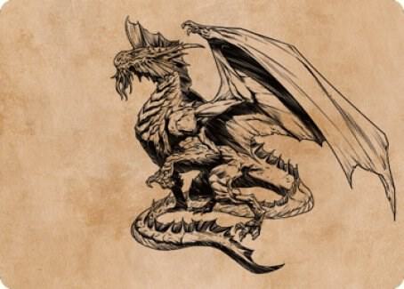 Ancient Silver Dragon Art Card (47/81)