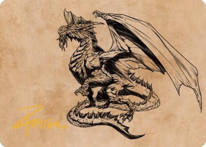 Ancient Silver Dragon Art Card (47/81) (Gold-Stamped Signature)