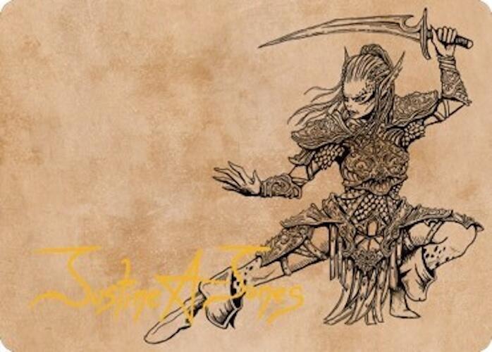 Lae'zel, Vlaakith's Champion Art Card (Gold-Stamped Signature)
