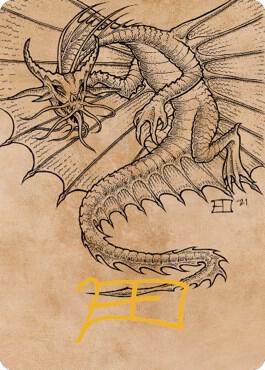 Ancient Gold Dragon Art Card (44/81) (Gold-Stamped Signature)