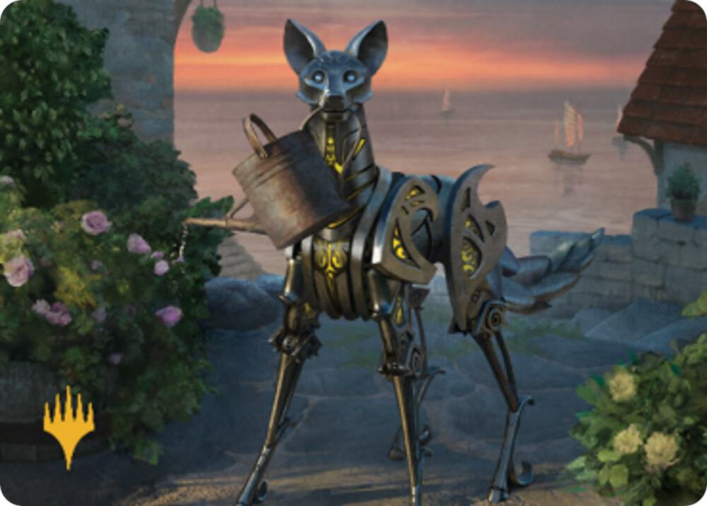 Clockwork Fox Art Card (Gold-Stamped)