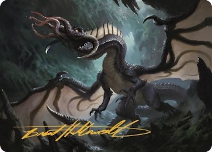 Brainstealer Dragon Art Card (Gold-Stamped Signature)
