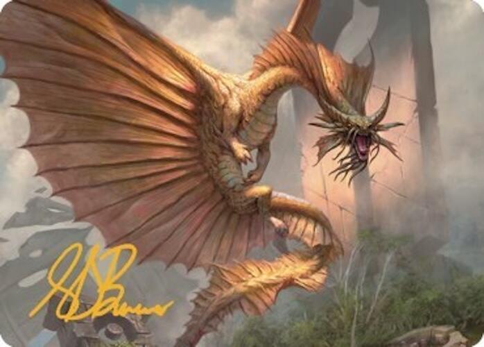 Ancient Gold Dragon Art Card (28/81) (Gold-Stamped Signature)