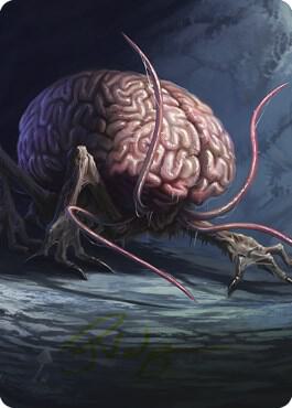 Intellect Devourer Art Card (Gold-Stamped Signature)