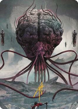 Elder Brain Art Card (Gold-Stamped Signature)